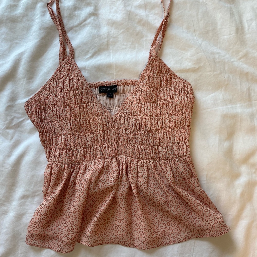 Cotton Candy floral top, size M